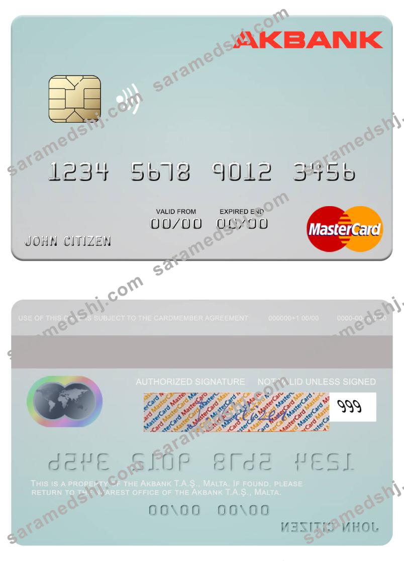 Malta Akbank T.A.Ş. mastercard